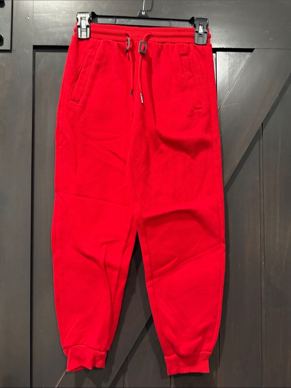 *4/$20 Galaxy By Harvic Bright Red Kids Fleece Joggers